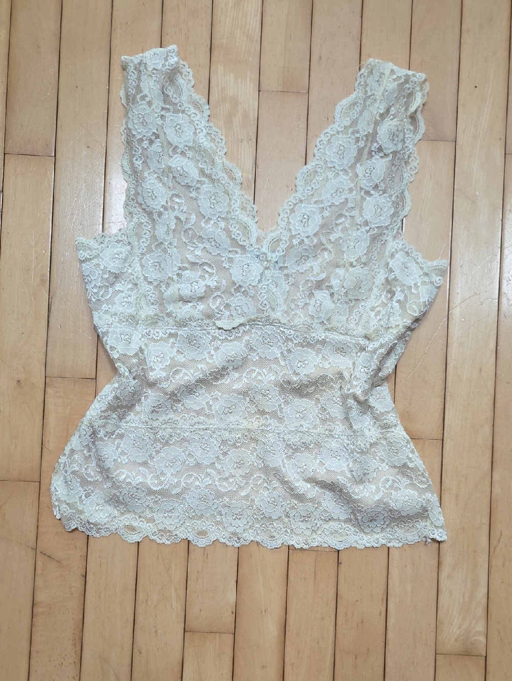 George Parchment Lace Camisole in Cream
